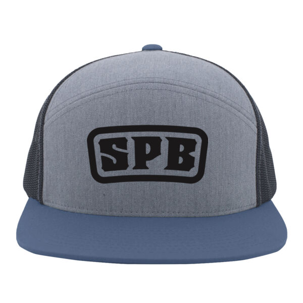 Pacific Headwear - 6-Panel Arch Trucker Snapback Cap - Embroidered Logo Thumbnail