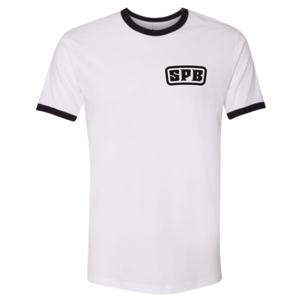 Next Level - Unisex Cotton Ringer T-Shirt - Printed Logo Thumbnail