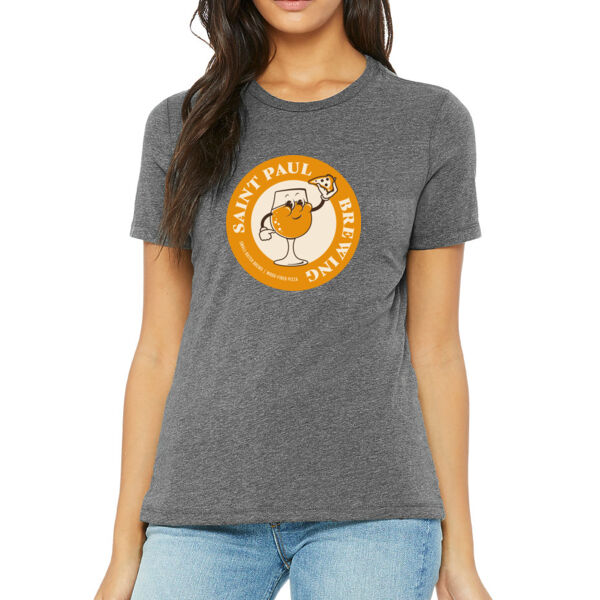 BELLA + CANVAS - Women's Relaxed Fit CVC Jersey Tee - Printed Logo Thumbnail