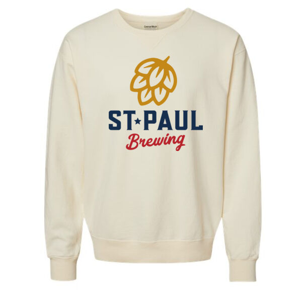 ComfortWash by Hanes - Garment-Dyed Unisex Crewneck Sweatshirt - Printed Logo Thumbnail