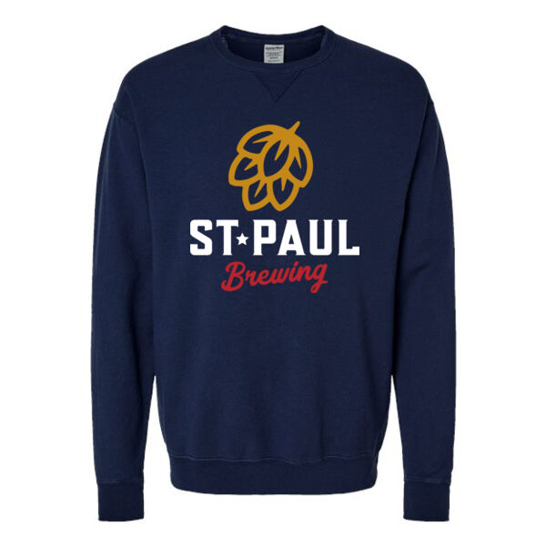 ComfortWash by Hanes - Garment-Dyed Unisex Crewneck Sweatshirt - Printed Logo Thumbnail