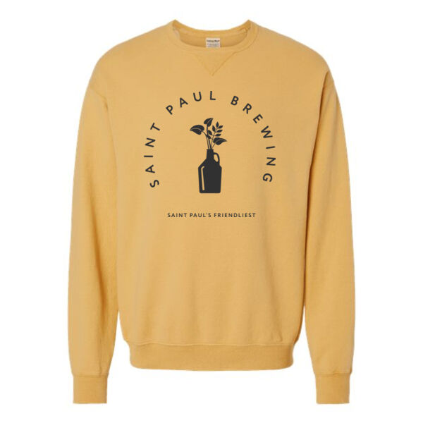 ComfortWash by Hanes - Garment-Dyed Unisex Crewneck Sweatshirt - Printed Logo Thumbnail