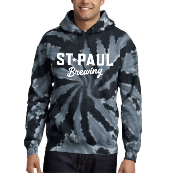 Port & Company® Tie-Dye Pullover Hooded Sweatshirt - Printed Logo Thumbnail