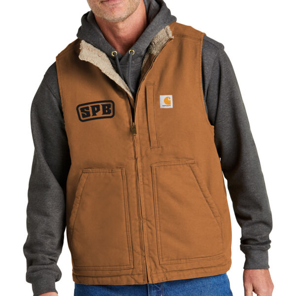 Carhartt® Sherpa-Lined Mock Neck Vest - Embroidered Logo Thumbnail