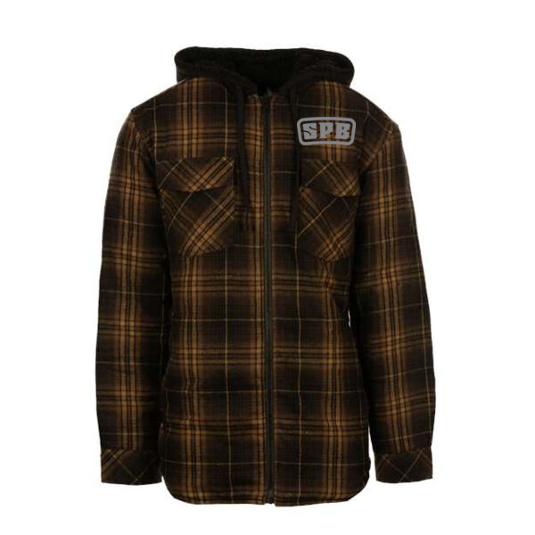 Burnside - Quilted Flannel Hooded Jacket - Embroidered Logo Thumbnail