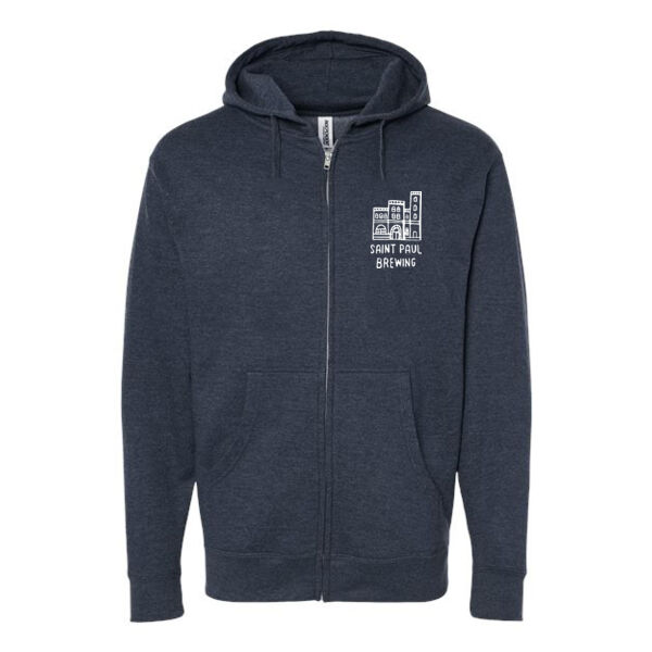 Independent Trading Co. - Midweight Full-Zip Hooded Sweatshirt - Printed Logos Thumbnail