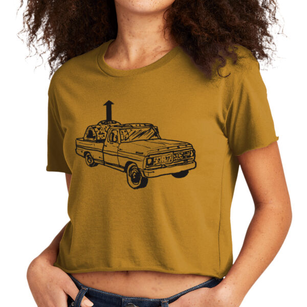 Next Level Apparel® Women’s Festival Cali Crop Tee - Printed Logo Thumbnail