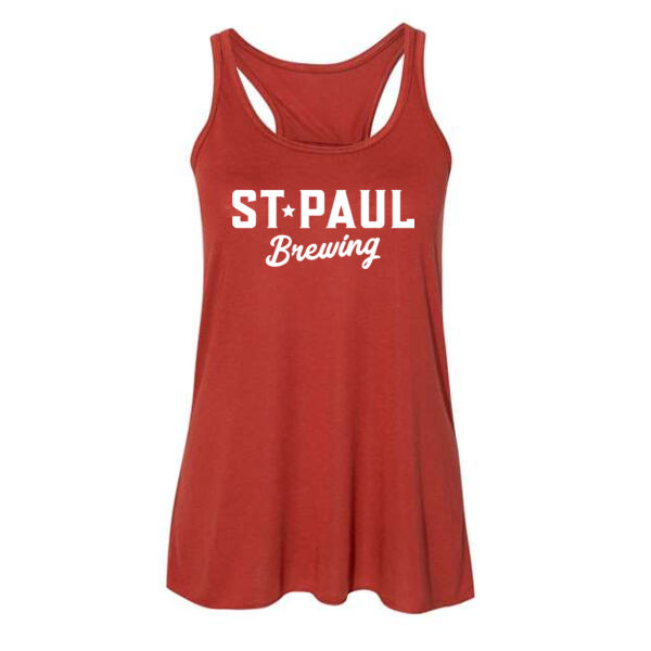 BELLA + CANVAS - Women's Flowy Racerback Tank - Printed Logo Thumbnail