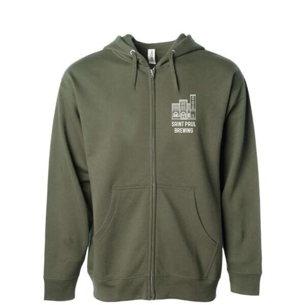 Independent Trading Co. - Midweight Full-Zip Hooded Sweatshirt - Printed Logos Thumbnail