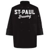 Ten Pearl Button Black Chef Coat Thumbnail