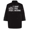 Ten Pearl Button Black Chef Coat Thumbnail