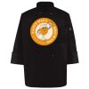 Ten Pearl Button Black Chef Coat Thumbnail